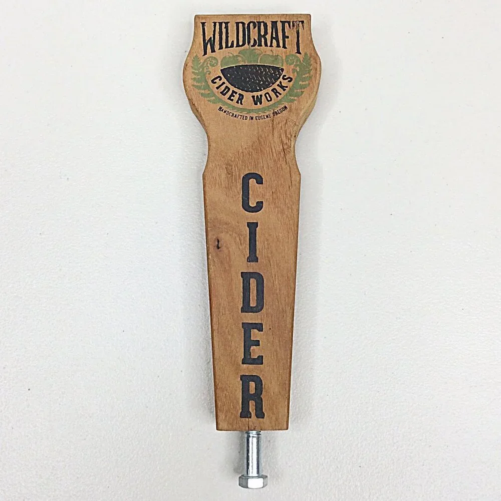 Wildcraft Cider Works Tap Handle Eugene Oregon Breweriana Wood 9.5